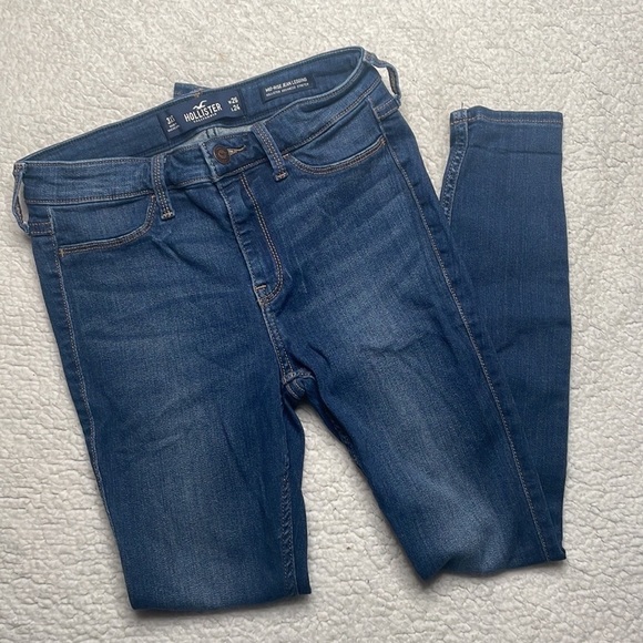 Hollister Jeans Super Strech Mid Rise Jean Leggings Advance Stretch Size 26 - Picture 9 of 11